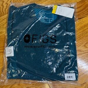 NWT FIGS Teal performance Underscrub small